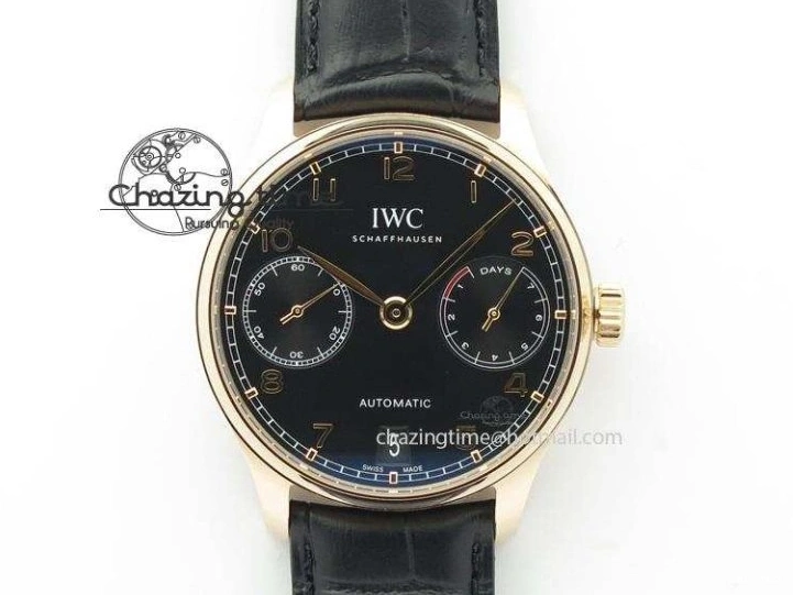 MIROTIME 0501 Sustainable Portuguese IW545408 White Dial ZF 1:1 Best Edition On Dark Blue Leather Strap 7335